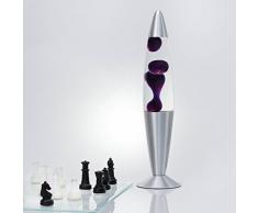 Décoratif Lava lampeJenny en violet / 42cm Élevé/avec Interrupteur à câble/ampoules comprises/sublime Lampe à lave comme Lumière dambiance