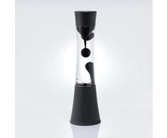 Lampe à lave design en noir clair 39cm avec interrupteur lampes à lave lampes de table lampes à lave Rétro de table salle de séjour