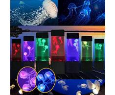 Lampe Méduse LED Couleur Changeante,Lampe dambiance,Lampe daquarium Home Decor