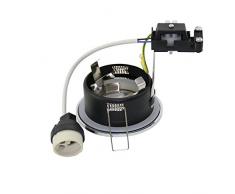 Spot encastrable rond IP65 230 V Douille GU10 pour ampoules LED et halogène de 50 mm