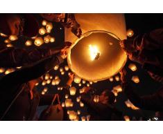 Générique Lanterne Volante biodégradable, Blanc