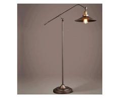Mlimy Lampadaire sur Pied Salon Lampadaire Retro Wind Industriel de Style européen Fer Rétro étude Salon Chambre créative Long Arm Pêche Lampadaire