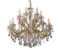 Lustre 18 bras Ø 75 cm avec SPECTRA® Cristal de SWAROVSKI, de couleur or (laiton)