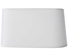 Better & Best 1834202 Abat-jour rectangulaire en coton, 25 x 11 x 13 cm, lisse Blanc