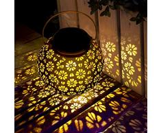 LED Lampe extérieure,Lanterne Solaire Jardin Étanche Luminaire Solaire accrochant la silhouette marocaine Solaires Extérieur Lampe Sans fil Rechargeable pour Chambre Patio Garden Fête