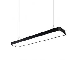 AKLKR LED Bande Lumière Lustre De Bureau Rectangulaire Ligne De Suspension Simple Mode Plafond Arrondi Plafond Centre Commercial Immeuble De Bureaux À Distance Encastré Au Plafond Montage Encastré Mon