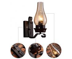 iacon E27 Applique murale Lampe murale vintage retro Industrie Design rustique Applique murale intérieur Chambres Chambre Salle de Lecture Escaliers Nuit Rétro 1