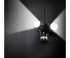 Technaxx 4662 IP Cam Caméra HD dextérieur avec projecteur à LED TX-83 et détecteur de Mouvement Noir