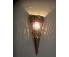 Applique murale fer forgé patiné Marocaine lampe lanterne lustre M5