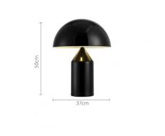 FANGYN Lampe de table Postmodern minimalist light bedroom study table light Nordic personality creative mushroom table lamp White-Small