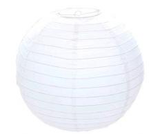 reminis 30 cm 12 Pouces Mariage européen Blanc Fait Main Bricolage Rond Abat-Jour en Papier