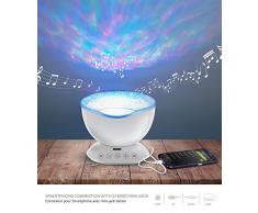 lampe 3d, lampe ambiance, decoration zen, luminaire salon multicolore diffuse musique et lumières avec télécommande, créant une ambiance chaleureuse et détendue