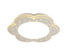 Lampe de plafond Plafonniers Plafonnier en forme de fleur de personnalité en forme de fleur Plafonnier infusé au diamant, lampe acrylique circulaire Abat-jour en forme de chambre de lampe de plafond,
