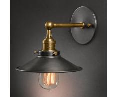 Unitary BRAND Applique Murale En Métal Rustique E27 1x60W Peint