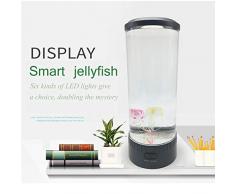 Vinmin Lampe de méduse de Bureau LED, Lampe de Nuit Ocean Mood, Lampe de Lave à LED de méduses avec Lampe dambiance à lumière Changeante