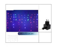 Fomax Rideau Lumineux avec Ãtoiles Clignotantes - 100 LED Multi
