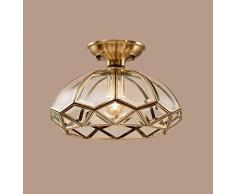 N/A RPGGA Bronze LED Plafonnier Fini avec Verre Weathered Clair, extérieur for Porche Extérieur Vestibule Patio Éclairage de Pont