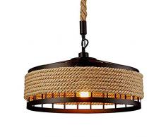 ZLYMY Lustre Industriel, Lampe au Plafond plafonnier Bronze E27 LED Restaurant de Lustre Loft Loft Salon Bar café décoration Club