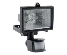 Projecteur halogène 120W Noir avec détecteur - IP44 CE