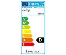 QAZQA Rustique Plafonnier Bri L gris foncé Aluminium/Verre/Rond Compatible pour LED E27 Max. 1 x 100 Watt/Extérieur/Salle de bain/Jardin/Luminaire/Lumiere/Éclairage/Salon