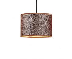 Innoteck Abat-jour cylindrique à paillettes multifonction pour lustre et lampe de bureau, feuille de polyéthylène avec revêtement en poudre, cuivre rose