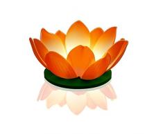 SKYLANTERN Lanternes Flottantes Soirée Mariage & Fête, Anniversaire, Fête Nymphea LED Orange (Lot De 3 Pièces)