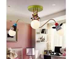 JiaYouJia Multicolore 3 Lumières Lampe de Plafond Plafonnier Semi-encastré Abat-jour d’animal Décoration pour Chambre d’enfant / Bébé Moderne