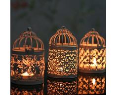 Homeofying à suspendre creux pour bougie support antique Style marocain Lanterne Mariage, Fer, Style A