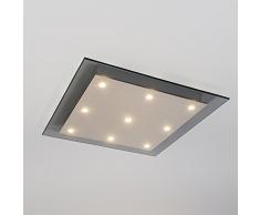 QAZQA Design, Moderne Plafonnier Credo 9 verre fumé, Aluminium, Verre, Carré / LED inclues Module Max. 9 x 3 Watt A++