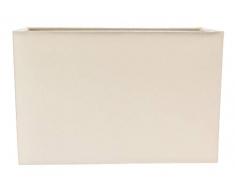 Abat-jour rectangulaire en tissu doux et contemporain Soft CreamLinen par Happy Homewares