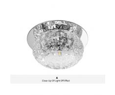 Lampe de Plafond LED Plafonnier éclairage de plafond moderne - Bijoux de verre de cristal lumière de plafond lampes de lumière chandelier de verre lumières (5w blanc chaud)