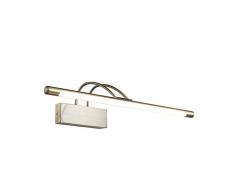 Applique Murale pour tableaux, pour les miroires, LED, Style Moderne, techno, industriel, Armature en Métal couleur bronze, plafonnier en verre, 3000K 800 LM