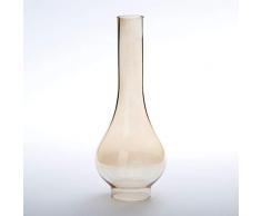 Vesta Parasol cylindrique en verre avec abat-jour en verre transparent et abat-jour en verre à huile, Verre, or, Ø Unten 45mm