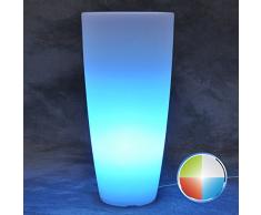 MONACIS Ecran ROUND Pot Lumineux BRIGHT 33 cm X 33 Hauteur : 70 cm à Batterie LED Multicolore