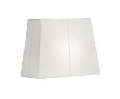 Oaks Lighting S515/12 WH Abat-jour rectangulaire rigide doublé en coton Blanc