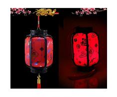 JERPOZ Lumières Décoratives Lanterne Petite Lanterne Portative Ornements Jouets Lumineux Nouvel an Fête du Printemps Chinois Lanternes Lanterne Antique (Color : F)