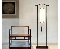 Retro Oriental Fer Lampadaire pour Hôtel Salon Vertical moderne salle détude Lampe étage Chambre