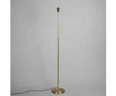 QAZQA Design, Moderne Lampadaire Parte or mat, Metal, Oblongue / Compatible pour LED E27 Max. 1 x 60 Watt