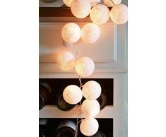 Chambre Lampe Veilleuse Boule de coton guirlande lumineuse led décoration lanterne petite ampoule-blanc pur veilleuse enfant Lampe de chevet idee cadeau ado fille