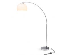 Lightbox Duncan Lampadaire de salon arqué Hauteur 166 cm Largeur 122 cm Diamètre 30 cm Fonctionne avec 1 ampoule E27 60 W max.