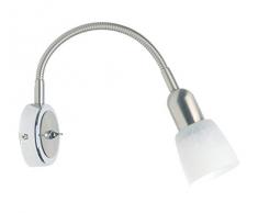 Brilliant 55390/77 Applique Flexible avec Interrupteur E14 Métal/Verre Acier/Chrome 37 cm