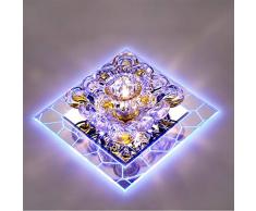Plafonnier encastré à LED, Mini plafonnier en Cristal, luminaire Suspendu pour penderie, Couloir, escalier, entrée, 10 * 7 ,Blue,surfacemounted