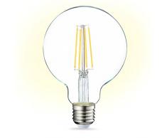 AmazonBasics Ampoule LED Globe E27 G93 à filament, 7W (équivalent ampoule incandescente de 60W) - Lot de 2