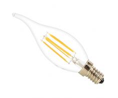5X E14 Forme Bougie LED 4W Ampoule Filament C35 Ampoules Edison Vintage Blanc Chaud Super Lumineux Classique Antique Edison LED 220V