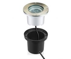Parlat LED Lampe à encastrer au sol pour l'extérieur, pivotant, blanc chaud, IP67, 230 V, 155 mm Ø