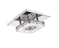 SAILUN® 12W Blanc froid Square LED Crystal Plafonnier Salle de bain Light Light Chambre à coucher Salon Plafonnier
