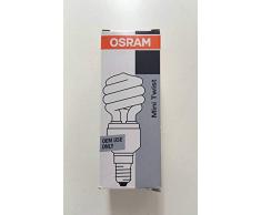 OM Osram Duluxstar Mini Twist Lumilux E14 Ampoule à économie dénergie en forme torsadée spirale 11 W 827 Ampoule à économie dénergie Blanc chaud 680 lm