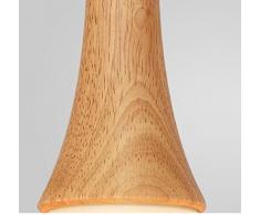 ztleuchte Rétro Pendule moderne Leuchten Lustre Bois abat-jour en verre vintage Suspension Hauteur réglable Lumière décorative Fur Café Party Bar travail esssaal Chambre Restaurants Cafe E27 × 3, Ø 62 cm