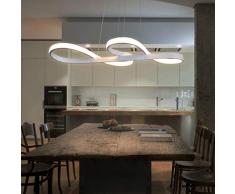 ZMH LED Lampe Suspension Symbole Musical 47W Luminaire Plafonnier Moderne Hauteur et Température de Couleur Réglable avec Télécommande Fonction de Mémoire pour Salle à Manger Salon Café Hôtel Bureau