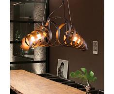 Métal rétro Lampe Vintage suspension Lustre plafond Lampe industrielle Lampe Bar lampe de Plafonniers lustre Luminaire KJLARS